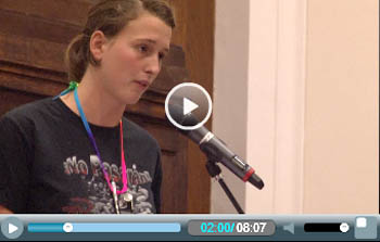 Emily McArthur, speaking at Socialism 2011 from Occupy Boston and Socialist Alternative, Committee for a Workers' International (CWI) supporters in the US Emily McArthur, speaking at Socialism 2011 from Occupy Boston and Socialist Alternative, Committee for a Workers' International (CWI) supporters in the US
