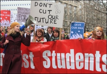 Student protest 29 January 2011, photo Senan