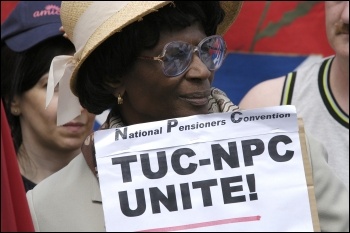 National Pensioners Convention on a 2007 TUC lobby of Parliament, photo Paul Mattsson National Pensioners Convention on a 2007 TUC lobby of Parliament, photo Paul Mattsson