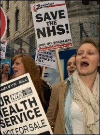 NHS demo London, May 2011 , photo Paul Mattsson NHS demo London, May 2011 , photo Paul Mattsson