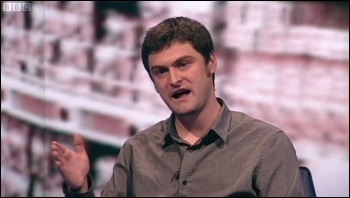 Paul Callanan, Youth Fight for Jobs, photo BBC