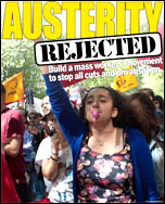 Austerity rejected, photo Paul Mattsson Austerity rejected, photo Paul Mattsson