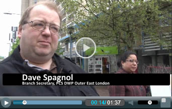 Dave Spagnol, PCS DWP branch secretary Outer East London