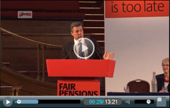 Mark Serwotka at May 10 strike rally, Wwestminster Central Hall