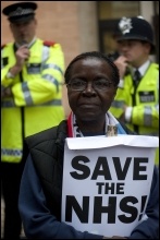 Protesting in London, May 2011, photo Paul Mattsson