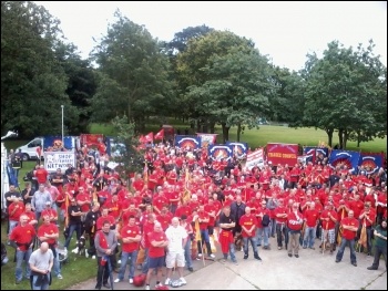 Firefighters demonstrating in Chelmsford, 18.7.12, photo Dave Murray Firefighters demonstrating in Chelmsford, 18.7.12, photo Dave Murray