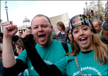 Teachers strike on 24 April 2008, photo Paul Mattsson