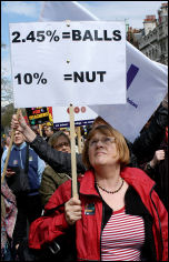 Teachers strike on 24 April 2008, photo Paul Mattsson