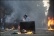Riots: rioters and police in Hackney during August 2011 disturbances