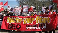 Socialist Students and ISR on anti-war demo this year