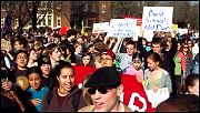 USA anti war protests: Successful student walkouts across the country