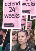 1,000 people joined a lively Abortion Rights Campaign protest opposite Parliament , photo Leah Jones and Anna Engelhardt 