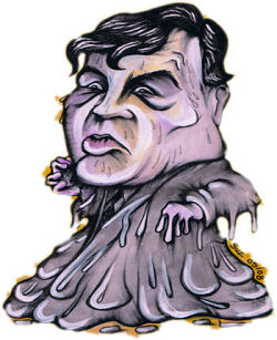 Grodon Brown meltdown. Cartoon on cover of Socialism Today, June 2008 , photo Cartoon by Suz