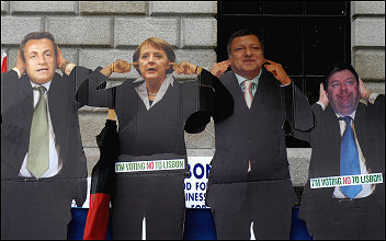 Campaign for a No vote in the referendum of the Lisbon Treaty, photo Paul Mattsson
