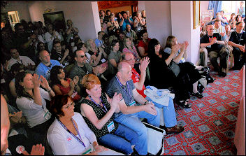 Unison conference 2008 anti-witchhunt protest, photo Paul Mattsson