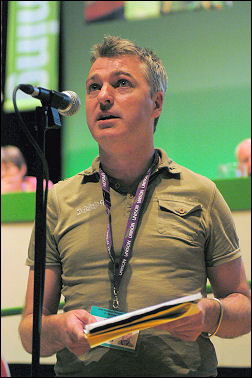 Unison conference 2008 anti-witchhunt protest, photo Paul Mattsson