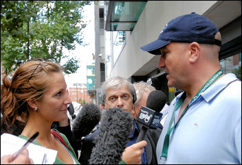 Bob Crow, RMT general secretary, photo Paul Mattsson