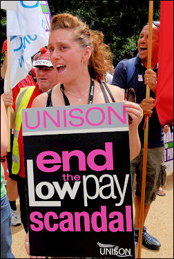 Unison Local Government strike 16-17 July in London, photo Paul Mattsson