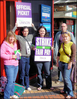 Unison Local Government strike on 16-17 July in Coventry, photo by Fiona Pashazadeh