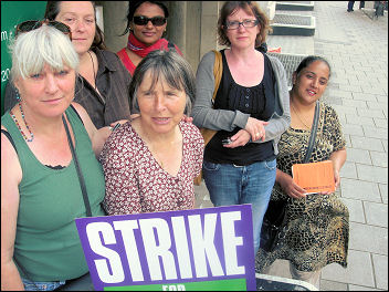 Unison Local Government strike on 16-17 July in Camden, photo by Hugo Pierre