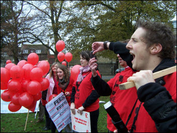 Cambrige students protest against indebtedness, photo A. Gounelas