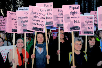 Protesting outside parliament in October 2008, photo Paul Mattsson