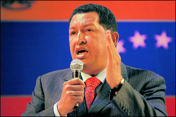 Venezuelan President Hugo Chávez in the UK , photo Paul Mattsson