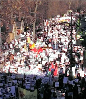 Stop the Slaughter in Gaza demo, photo Socialist Party
