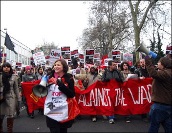 Demonstration against war on Gaza, London, 10 Jan 2009, photo Sarah Mayo