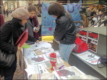 Northampton Socialist Party at the Gaza demo