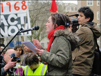 Laura Fitzgerald from Socialist Youth (Socialist Students