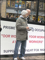 Dundee workers at Prisme occupy to fight for their rights, photo International Socialists