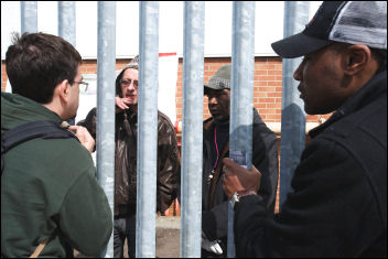 Workers occupy at Visteon Enfield, photo Paul Mattsson