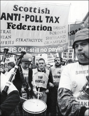 The Battle to defeat the Poll Tax, photo Phil Maxwell