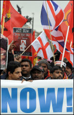 100,000 strong demonstration calling for an end to the war in the north of Sri Lanka , photo Paul Mattsson