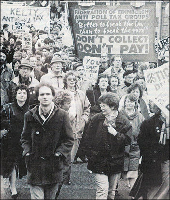 Thatcher was defeated on the issue of the poll tax, photo Militant