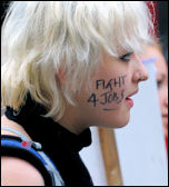 Youth Fight For jobs demonstration, photo Paul Mattsson