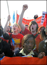 Youth Fight For Jobs demonstration, photo Paul Mattsson