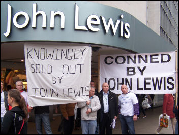 Sacked Stead McAlpine workers from Carlisle protest in London, photo Neil Cafferky