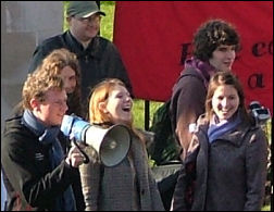 Cardiff Socialist Students campaign, photo Dave Reid