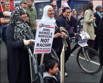 Anti-EDL demonstration in Walthamstow 1 September 2012, photo P Mason