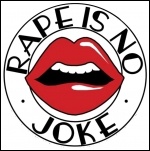 Rape is no joke logo Rape is no joke logo