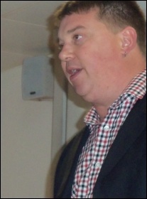 RMT President Alex Gordon addresses TUSC conference 2012, photo by Suzanne Beishon