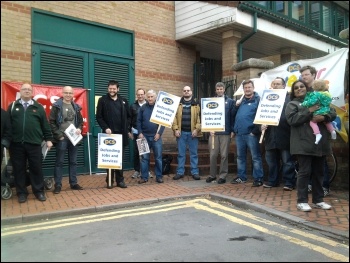 Leicester HMRC Nursery protest, 27.9.12, photo Karl Cross