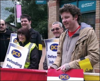 Leicester PCS strike action: workplace nurseries saved in HMRC through action by PCS members , photo Steve Score