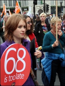 20 October 2012 TUC demo in London, photo Senan 20 October 2012 TUC demo in London, photo Senan