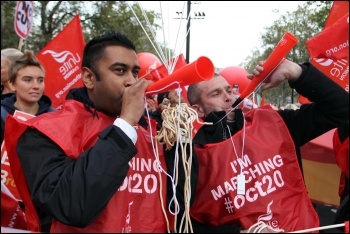 20 October 2012 TUC demo, London, photo Senan 20 October 2012 TUC demo, London, photo Senan