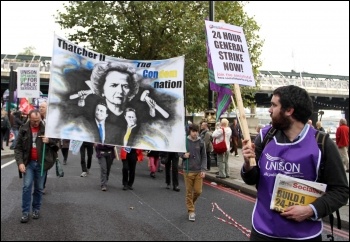 20 October 2012 TUC demo, photo Senan