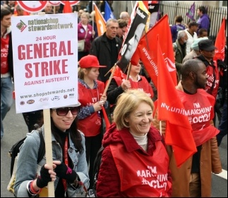 20 October 2012 TUC demo, photo Senan