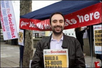 Alex Davidson, Manchester Central TUSC candidate 15 November 2012, photo Senan